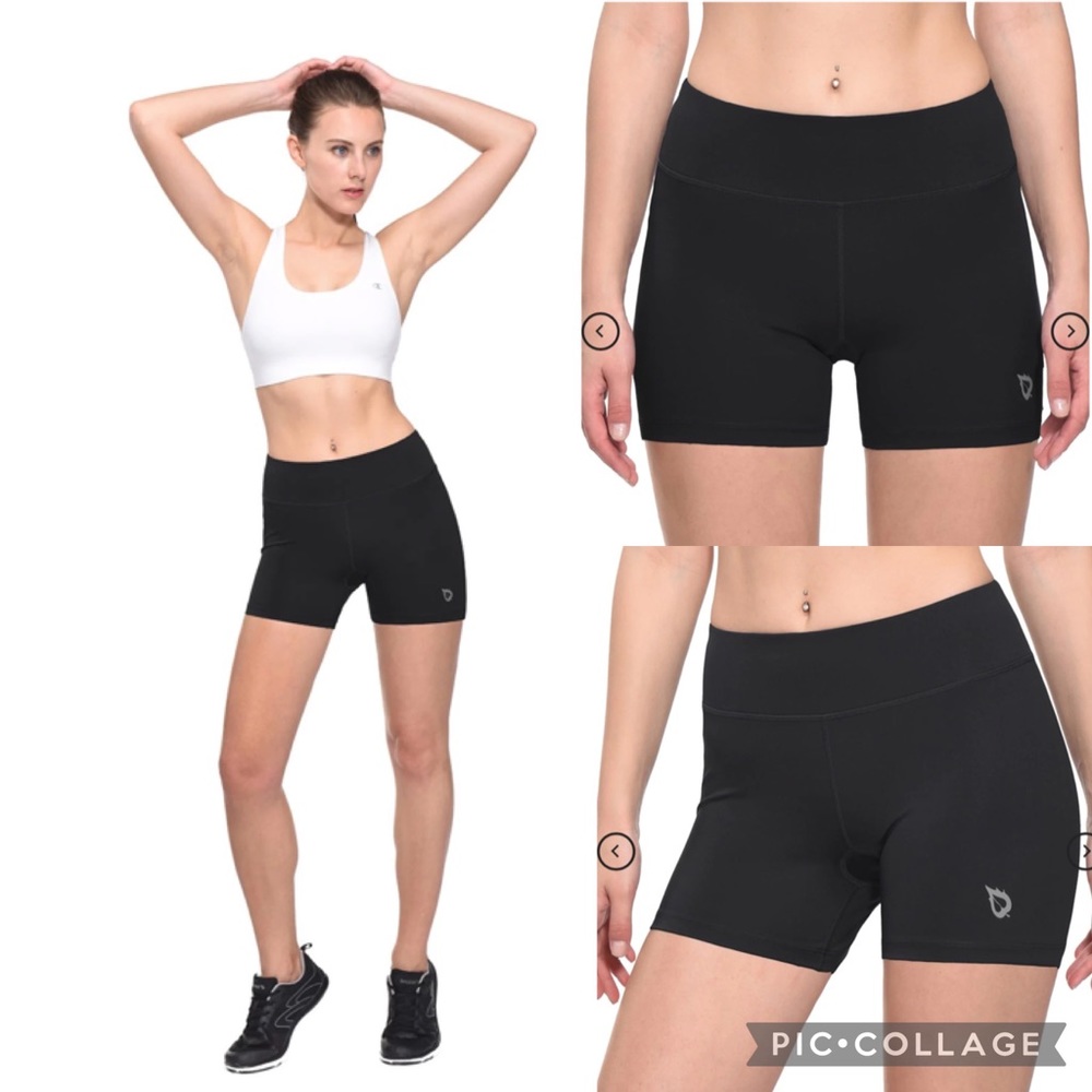 Baleaf Sports Laureate Mid Rise Shorts, M / Black